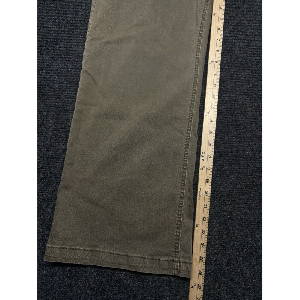 KUT From The Kloth Women Size 8 Wide Leg Pants Olive Green Patch Pocket - Picture 4 of 8